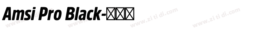 Amsi Pro Black字体转换